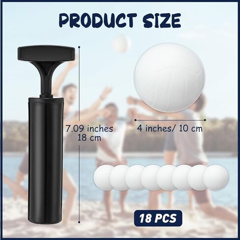 مجموعة كرة طائرة صغيرة قابلة للنفخ مقاس 10.16 سم من Jexine مع مضخة لهدايا نهاية الموسم، مكافأة كرنفال المدرسة، عيد الميلاد، هدايا الحفلات، هدية للبالغين والمراهقين in Kuwait