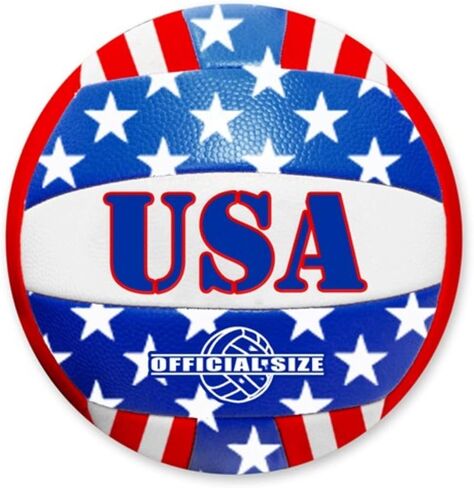 Patriotic Stars and Stripes USA Flag Design Official Size Volleyball in Saudi Arabia