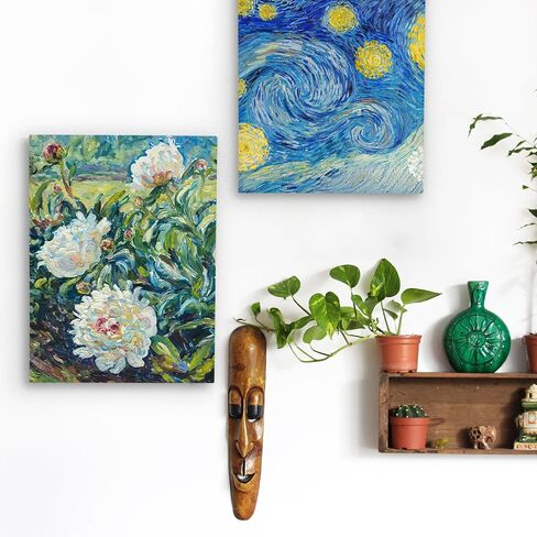مجموعة لوحات قماشية خشبية غير مكتملة من Falling in Art، مجموعة لوحات من خشب البتولا مقاس 30x40، لوحات مهد فنية عميقة مقاس 1 1/2 بوصة لطلاء الأكريليك والصب والحرق in Kuwait