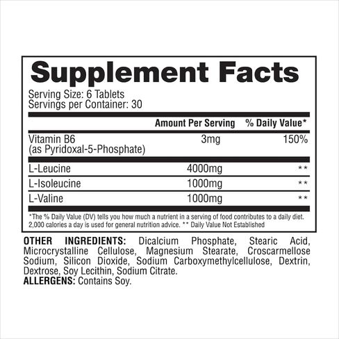 Gaspari Nutrition، BCAA 6000، أقراص الأحماض الأمينية ذات السلاسل المتفرعة، تقلل من آلام العضلات والتعب، وتحسن أداء الرياضات الهوائية واللاهوائية (30 حصة) in Kuwait