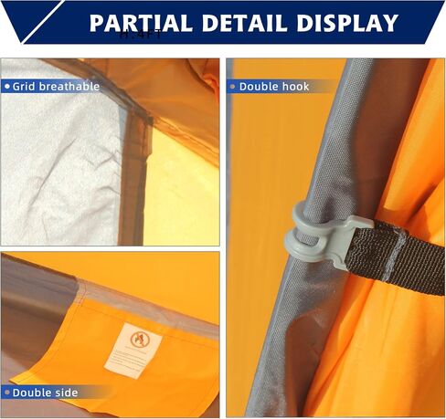 Arctic Lemmings 7.2 × 4 × 4 Feet Single Backpack Tent, Waterproof Camping and Hiking Tent can be Used by One Person, Light and Durable in Saudi Arabia