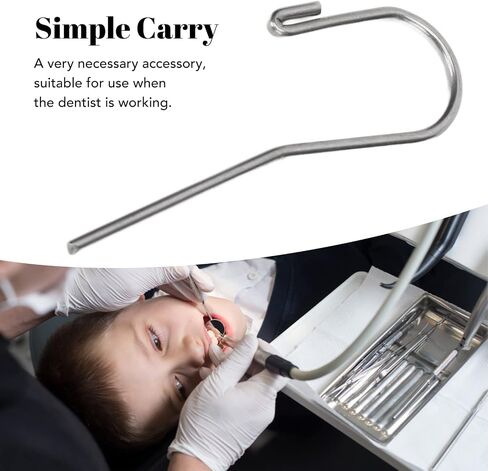 10pcs Endodontic Locator Accessories Dental Apex Lip Hooks Parts, Curved Design, Stainless Steel for Easy Checking and Simple Carry in Saudi Arabia