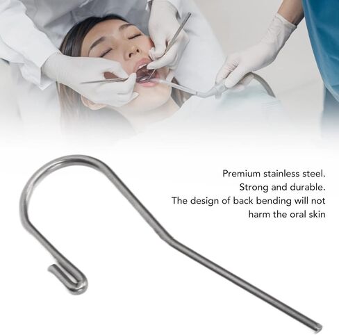 10pcs Endodontic Locator Accessories Dental Apex Lip Hooks Parts, Curved Design, Stainless Steel for Easy Checking and Simple Carry in Saudi Arabia