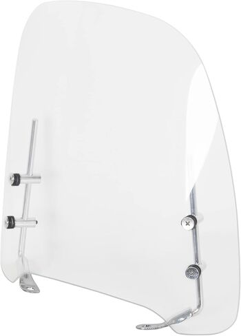 HECASA Clear 14.3"x16.5" Gy6 125cc 150cc Scooter Moped Dirt Bike Motorcycle Windshield Screen Compatible with Yamaha Honda Visor Scooter Windshield Transparent Acrylic in Saudi Arabia