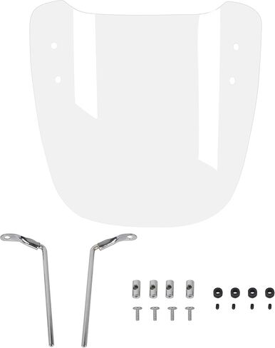 HECASA Clear 14.3"x16.5" Gy6 125cc 150cc Scooter Moped Dirt Bike Motorcycle Windshield Screen Compatible with Yamaha Honda Visor Scooter Windshield Transparent Acrylic in Saudi Arabia