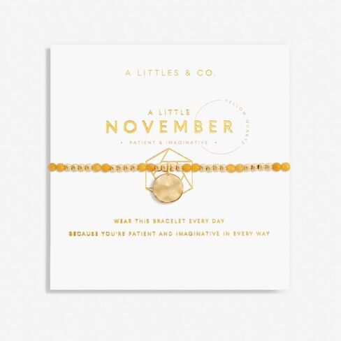 A Little Gold Birthday Birthstone Month Stretch Women's Adjustable Bracelet in Saudi Arabia