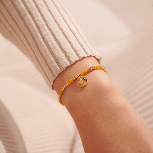 A Little Gold Birthday Birthstone Month Stretch Women's Adjustable Bracelet in Saudi Arabia
