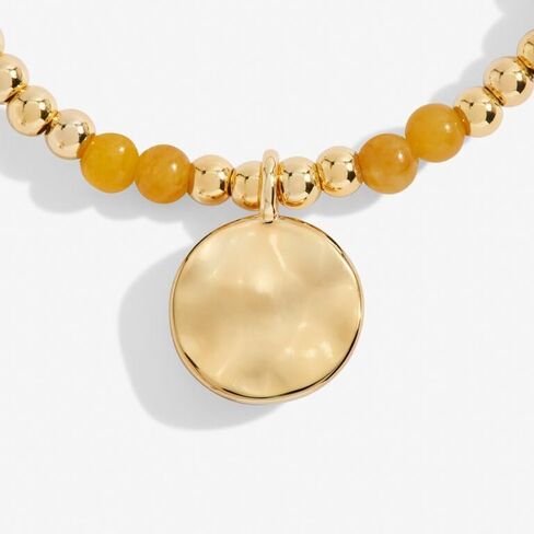 A Little Gold Birthday Birthstone Month Stretch Women's Adjustable Bracelet in Saudi Arabia