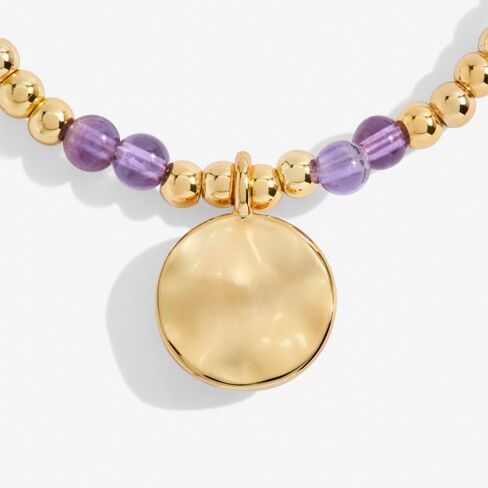 A Little Gold Birthday Birthstone Month Stretch Women's Adjustable Bracelet in Saudi Arabia