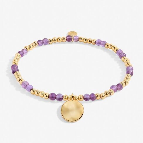 A Little Gold Birthday Birthstone Month Stretch Women's Adjustable Bracelet in Saudi Arabia