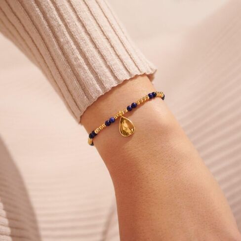 A Little Gold Birthday Birthstone Month Stretch Women's Adjustable Bracelet in Saudi Arabia