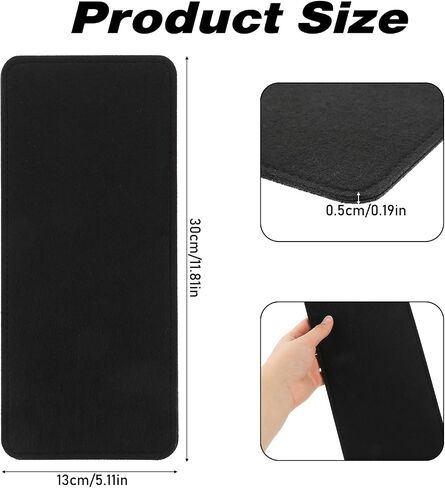 Hariendny 12x5 Black Felt Base Shaper, 2Pcs Tote Bag Insert Handbag Purse Bottom Insert Bag Bottom Shaper Pad Purse Bottom Insert for DIY Tote Purse Handbag Bottom in Saudi Arabia