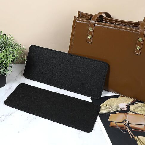 Hariendny 12x5 Black Felt Base Shaper, 2Pcs Tote Bag Insert Handbag Purse Bottom Insert Bag Bottom Shaper Pad Purse Bottom Insert for DIY Tote Purse Handbag Bottom in Saudi Arabia