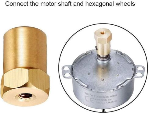 4PCS Synchronous Synchron Motor Turntable Motor Electric Synchron Motor For Cup Turner,cuptisserie,Tumbler Cup Rotator with 7mm Flexible Coupling 50/60Hz AC100~127V CCW/CW 4W(2.5-3R) in Saudi Arabia