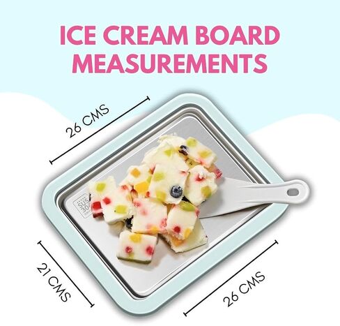 2 Pcs Rolled Ice Cream Machine & 4 Ice Cream Bowls | Instant Rolled Ice Cream Maker | Ice Cream Roll Maker | Rolled Ice Cream Maker | Ice Cream Machines | Ice Cream Cold Plate | Frozen Yogurt Machine in Saudi Arabia
