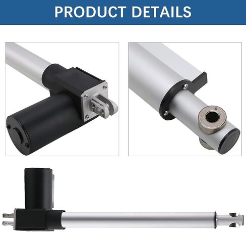 JQDML 40 Inch 40" Long Stroke Linear Actuator 12V 1320lbs/6000N Heavy Duty Speed 0.2"/sec Electric Actuator with Mounting Brackets for Massage Bed, Table Lift, Window Opener,Door Opener in Saudi Arabia