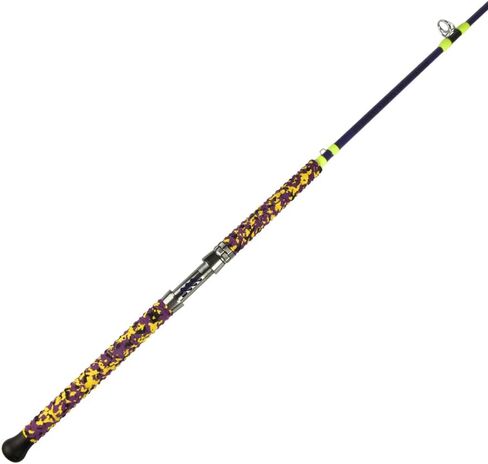 Catfish Fishing Rods, 7'6" One-Piece Glow with Black Light Ancient Mariner Albatross Catfishing Casting Rod, Medium Heavy in Kuwait
