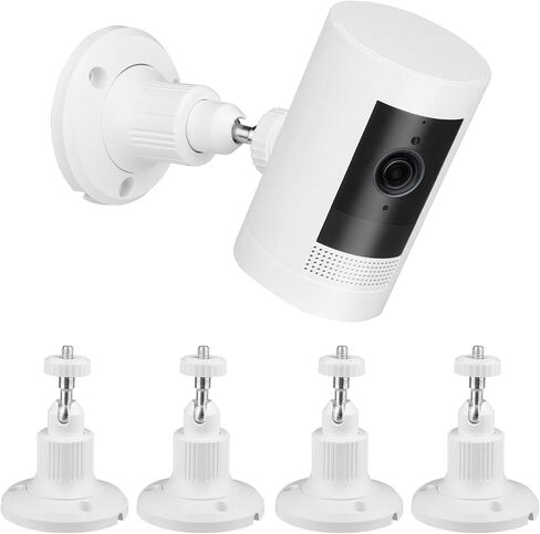 Wall Mount Compatible with Stick Up Cam Wired/Battery and Indoor Cam HD (1st Gen) Security Camera,360 Degree Adjustable Mounting Bracket for Camera with 1/4 Screw Connector (4pcs) in Kuwait