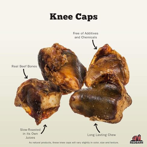 Redbarn Knee Caps for Dogs, All-Natural Single-Ingredient Chews | Great for Aggressive/Power Chewers, 4-Count (Pack of 3) in Saudi Arabia