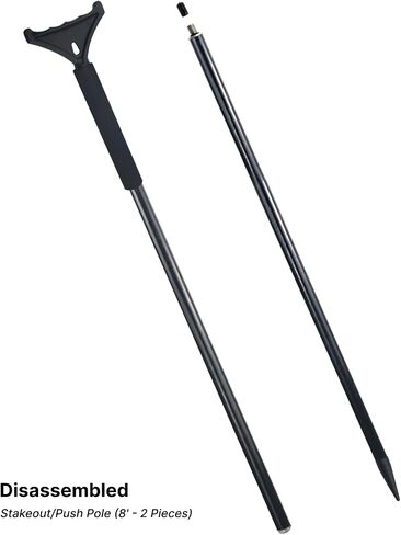 Pactrade Marine Stakeout Stick/Push Pole for Boat - Shallow Water Anchor Poles for Kayaking Angling Boating - Lightweight Fiberglass Construction in Saudi Arabia