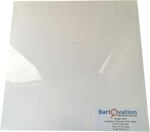 Botanical Qualitative Extraction Cellulose Fast Coarse Phase 1 Filter Paper 15 cm [100 Discs] in Saudi Arabia