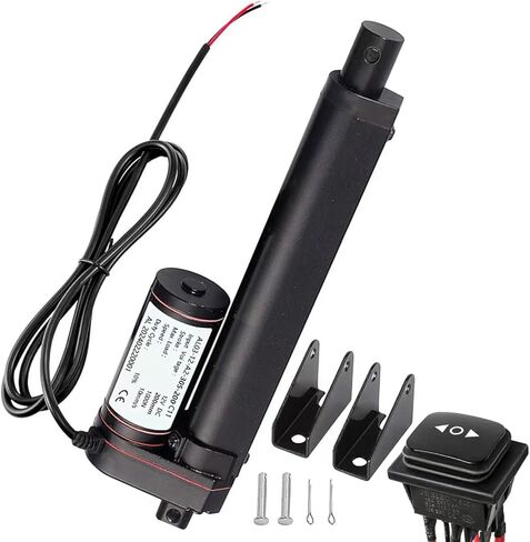 محرك خطي URANT مقاس 8 بوصات، سرعة عالية 1000 نيوتن 10 مم/ ثانية، محرك خطي شديد التحمل 12 فولت، مفتاح مقاوم للماء لحظي مع دعامة تثبيت لفتحة باب كهربائية للسيارات RV (200 مم) in Kuwait