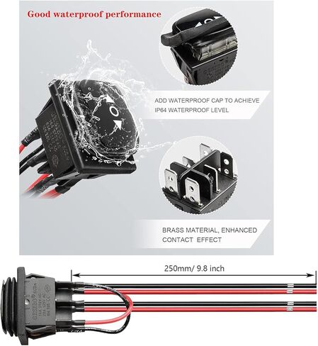 محرك خطي URANT مقاس 8 بوصات، سرعة عالية 1000 نيوتن 10 مم/ ثانية، محرك خطي شديد التحمل 12 فولت، مفتاح مقاوم للماء لحظي مع دعامة تثبيت لفتحة باب كهربائية للسيارات RV (200 مم) in Kuwait