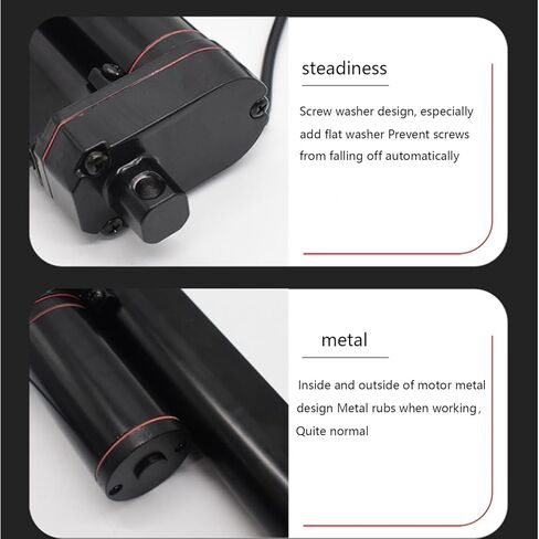 محرك خطي URANT مقاس 8 بوصات، سرعة عالية 1000 نيوتن 10 مم/ ثانية، محرك خطي شديد التحمل 12 فولت، مفتاح مقاوم للماء لحظي مع دعامة تثبيت لفتحة باب كهربائية للسيارات RV (200 مم) in Kuwait