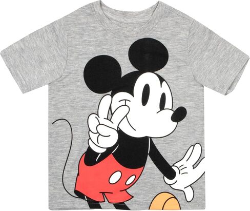 Disney Mickey Mouse & Friends Good Vibes Good Times Boys 4-Pack Short Sleeve T-Shirt Bundle Set for Kids and Toddlers in Saudi Arabia