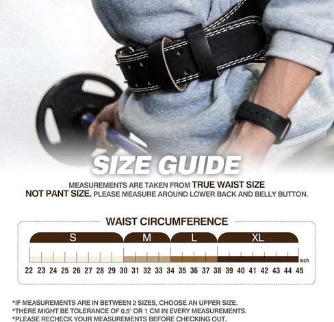 IFAST Weight Lifting Belt, Leather Weight Lifting Belt for Men and Women with 4 inch Padded Lumbar Support Belt for Weightlifting Deadlift, Cross Training, Power Lifting Workout & Squats Exercise in Saudi Arabia