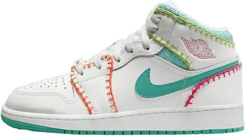 Jordan Youth 1 Mid GS DM6218 100 متعدد الحياكة - مقاس 7Y in Saudi Arabia