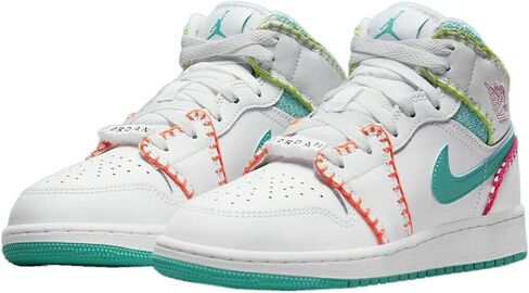 Jordan Youth 1 Mid GS DM6218 100 متعدد الحياكة - مقاس 7Y in Saudi Arabia