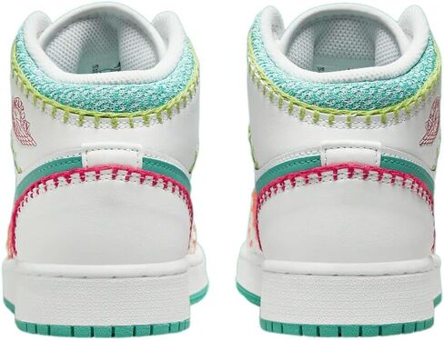 Jordan Youth 1 Mid GS DM6218 100 متعدد الحياكة - مقاس 7Y in Saudi Arabia