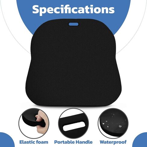 NBR Black Portable Stadium Seat Cushion 13 * 14 * 0,8inch, Bleacher Cushion, Soft and Comfortable Stadium Cushion, Soft Foam Padded Stadium Cushionfor Outdoor Events Use in Saudi Arabia