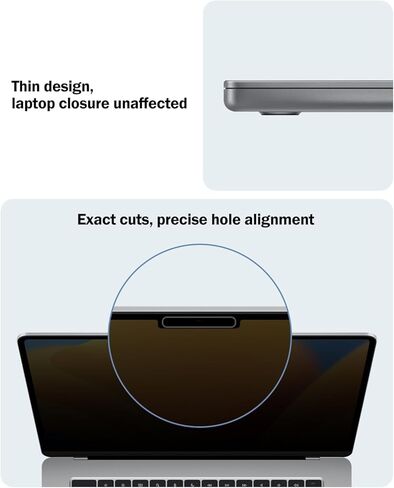 F FORITO 360° Privacy Screen Compatible with MacBook Pro 13 inch (2016-2022, M1,M2), Reduce Eye Strain Anti Glare Laptop Privacy Filter Shield, Touch Sensitive in Saudi Arabia
