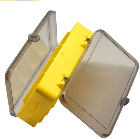 Naiveferry قطعة واحدة من صندوق معالجة مزدوج الجوانب، صندوق تخزين بلاستيكي لصيد الأسماك، حقيبة تخزين شفافة، منظم صندوق أدوات صيد محمول لأدوات الصيد في الهواء الطلق (أحمر) in Kuwait