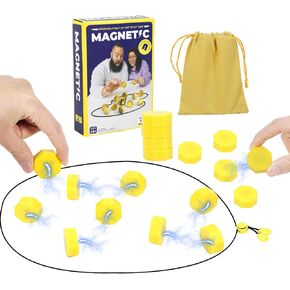Magnetic Chess Game 20 Pc N52 Magnet Set Board Games for Kids 8-12 Strategy Fidget Toys Adults Travel Essentials with Storage Bag for Family Party Camping in Saudi Arabia