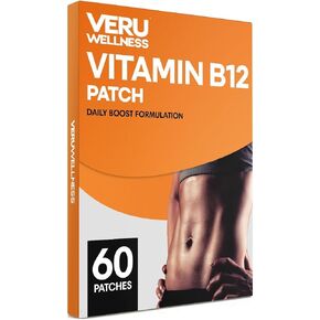 رقعة B12 من فيرو ويلنس - تعزيز الطاقة (عبوة من قطعتين) - رقع B12 تكفي لمدة 180 يومًا - خالية من الكافيين in Kuwait