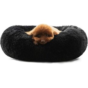 HACHIKITTY Dog Beds Calming Donut Cuddler, Puppy Dog Beds Large Dogs, Indoor Dog Calming Beds Large,30'' in Kuwait