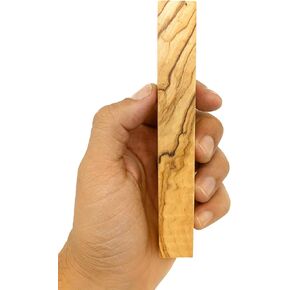 Zuluf Olive Wood Pen Blank 3/4" x3/4" x5-1/4 – Premium Holy Land Wood Blank for Turning, Carving, Craft, Lathe Projects, Pen Making Supplies – Authentic Bethlehem Olive Wood for Woodturning & DIY in Saudi Arabia