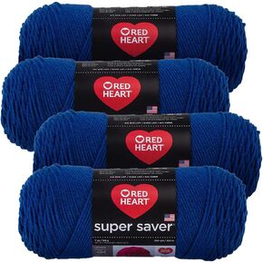 Red Heart Super Saver Yarn (4-Pack of 7oz Skeins) (Royal) in Saudi Arabia