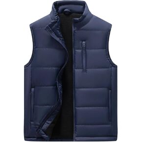 AKuVoL Men's Lightweight Softshell Vest Waterproof Outerwear Puffer Windproof Vest for Golf Running in Kuwait