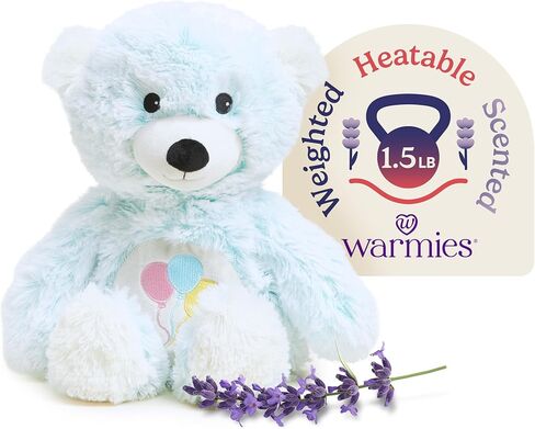 warmies Microwavable & Weighted Stuffed Animals, Celebration Bear - Heated Stuffed Animal Plushie for Warmth & Comfort - Cute Soft Plush Toys for Adults & Children (Boys, Girls, Babies & Toddlers) in Saudi Arabia