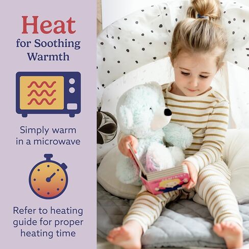 warmies Microwavable & Weighted Stuffed Animals, Celebration Bear - Heated Stuffed Animal Plushie for Warmth & Comfort - Cute Soft Plush Toys for Adults & Children (Boys, Girls, Babies & Toddlers) in Saudi Arabia