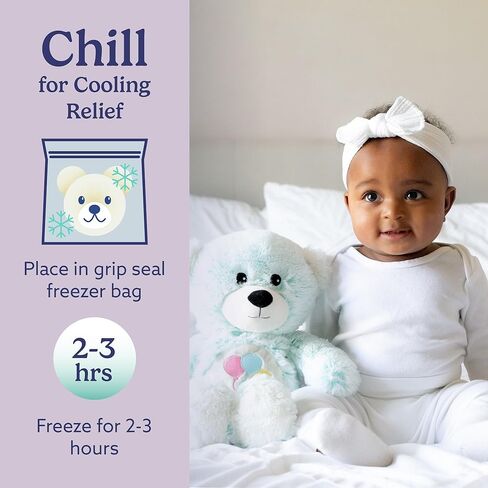 warmies Microwavable & Weighted Stuffed Animals, Celebration Bear - Heated Stuffed Animal Plushie for Warmth & Comfort - Cute Soft Plush Toys for Adults & Children (Boys, Girls, Babies & Toddlers) in Saudi Arabia