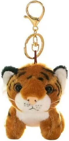 4.5 بوصة لعبة النمر القطيفة النمر الحيوان المحشو حقيبة لعبة القطيفة قلادة هدايا عيد الميلاد للأطفال in Kuwait