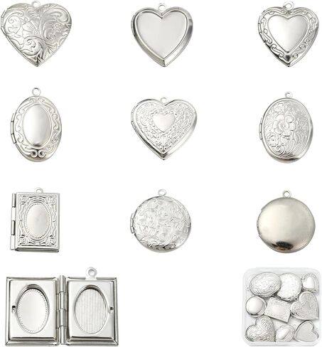 Photo Locket Charms for Jewelry Making Frame Charms Memorial Bracelet Necklace Earring Keychain in Saudi Arabia