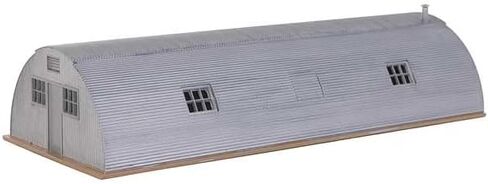 Walthers Cornerstone 933-3560 HO Scale Quonset Hut - Kit - 6-9/16 x 2-3/4 x 1-1/2" 16.6 x 6.9 x 3.8cm in Saudi Arabia