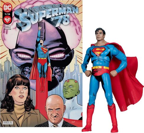 ألعاب ماكفارلين - شخصية DC Direct Page Punchers Superman (Superman '78) مقاس 7 بوصات مع رسوم هزلية in Saudi Arabia