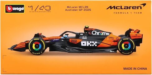 Bburago MCL39#81 Oscar Piastri Formula One F1 Australian GP (2025) "Race Series 1/43 Diecast Model Car 38248OP in Saudi Arabia